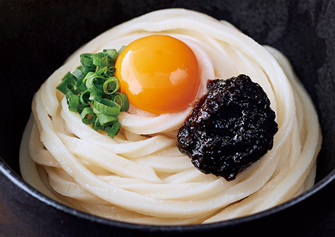 釜玉うどん（ごはんですよ！のせ）