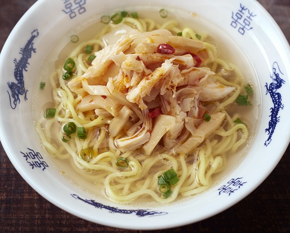 ラーメンのトッピング～塩ラーメン～の画像