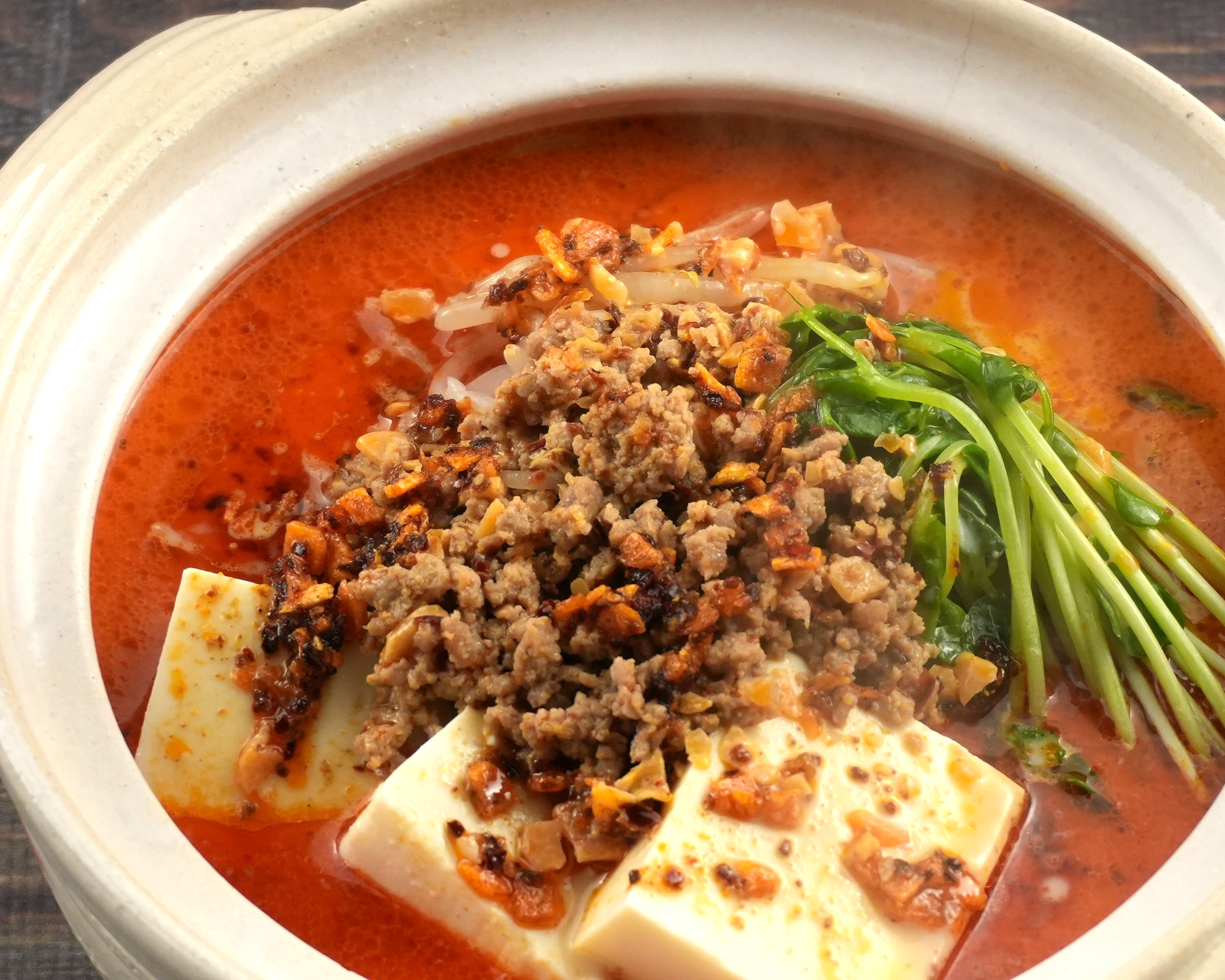 ★新メニュー★豆乳坦々鍋の画像