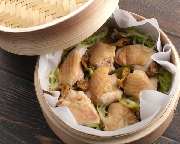 ★新メニュー★鶏肉とザーサイの蒸しものの画像